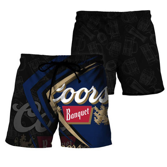 Black Mix Esport Doodle Coors Banquet Swim Trunks