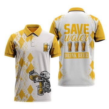 Save Water, Drink Beer Polo Shirt