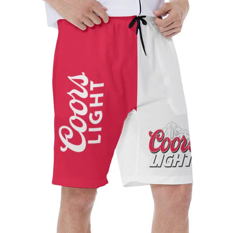 Vintage Coors Light Swim Trunks Vintage Coors Light Hawaiian Shorts