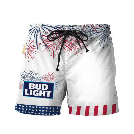 Bud Light American Independence Day Swim Trunks - VinoVogue.com