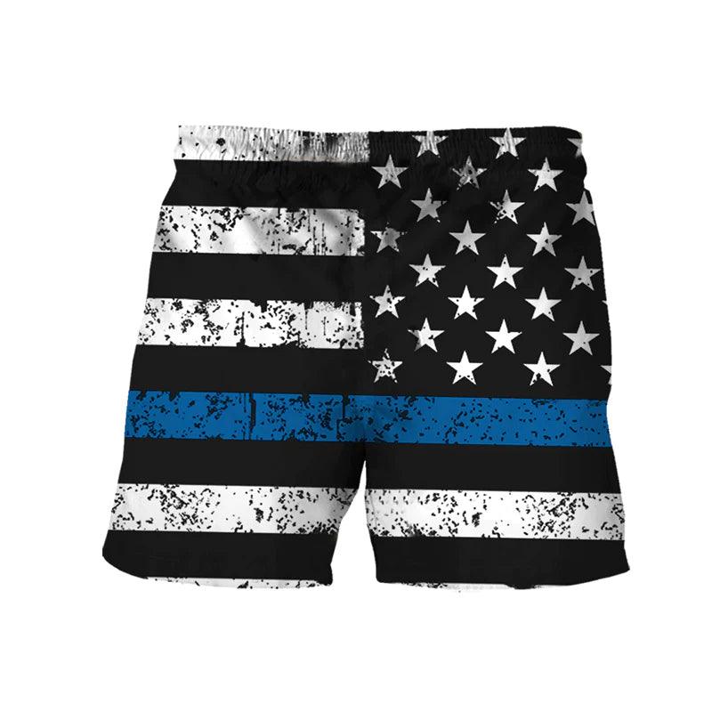 Bud Light USA Flag Swim Trunks - VinoVogue.com