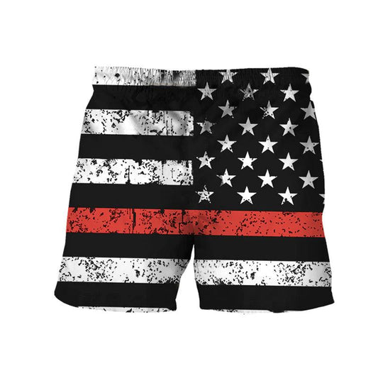 Budweiser USA Flag Swim Trunks - VinoVogue.com