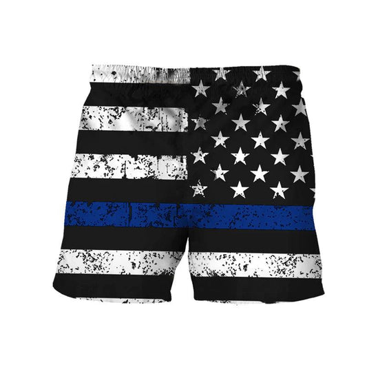 Coors Banquet USA Flag Swim Trunks - VinoVogue.com