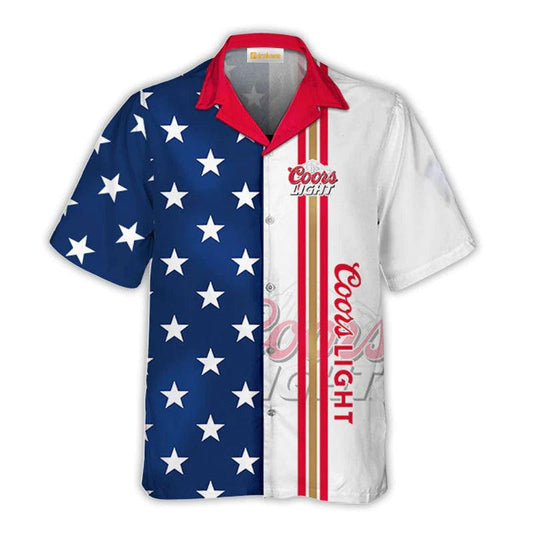 Coors Light Fourth Of July Hawaiian Shirt - VinoVogue.com