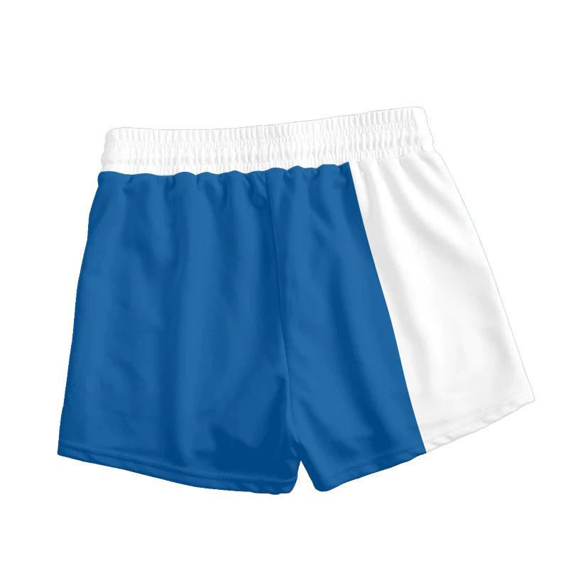 Corona Extra Blue And White Basic Women's Casual Shorts - VinoVogue.com