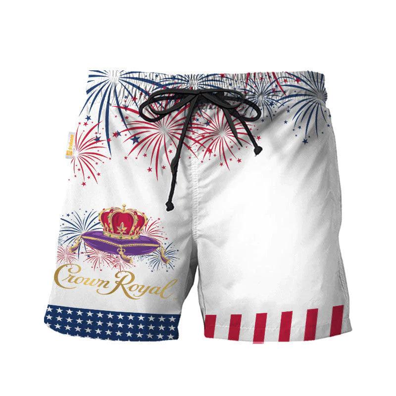 Crown Royal American Independence Day Swim Trunks - VinoVogue.com