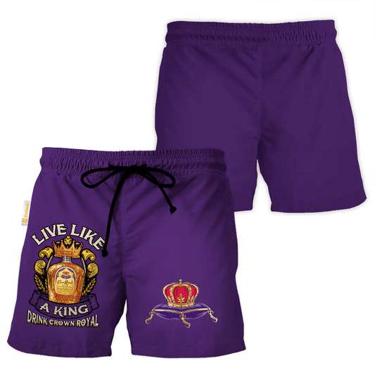 Crown Royal Purple Basic Swim Trunks
