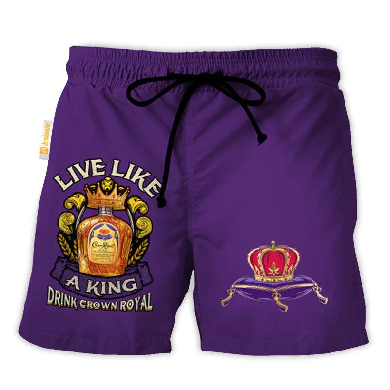 Crown Royal Purple Basic Swim Trunks - VinoVogue.com