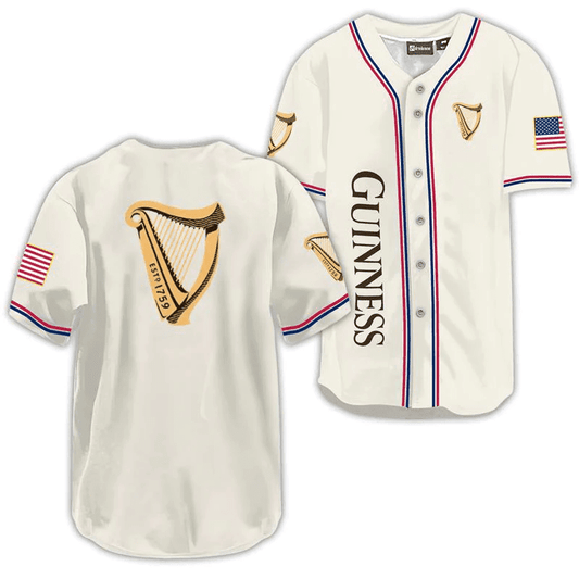 Guinness USA Flag Baseball Jersey