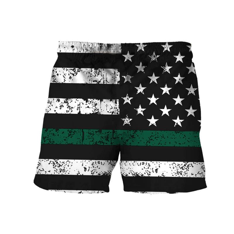 Jameson USA Flag Swim Trunks - VinoVogue.com