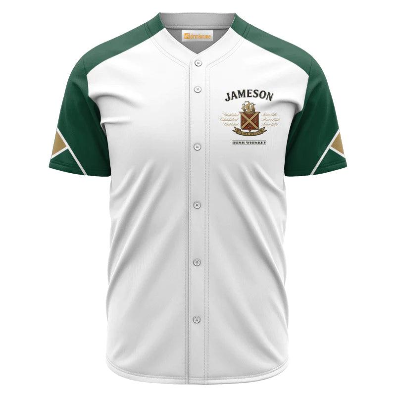 Jameson White And Green Jersey Shirt - VinoVogue.com