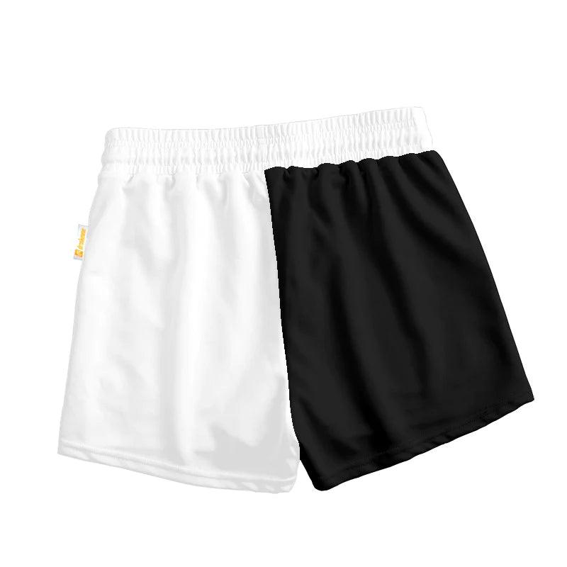 Kraken Rum Black And White Women's Casual Shorts - VinoVogue.com