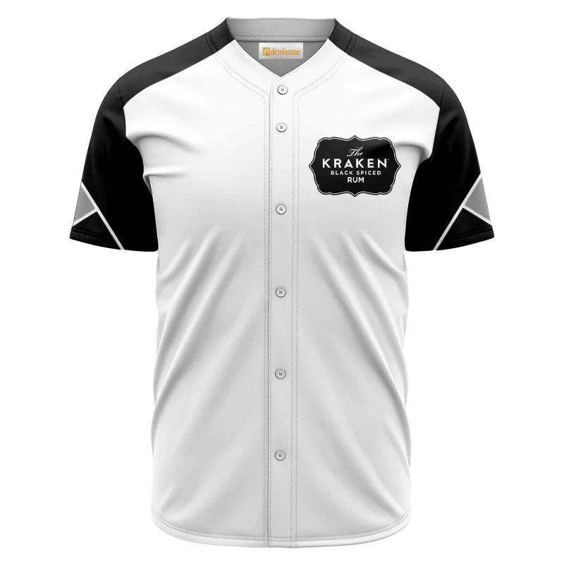 Kraken Rum White And Black Jersey Shirt - VinoVogue.com