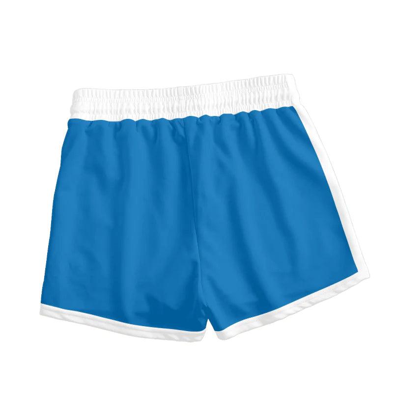 Natural Light Blue Basic Women's Casual Shorts 1